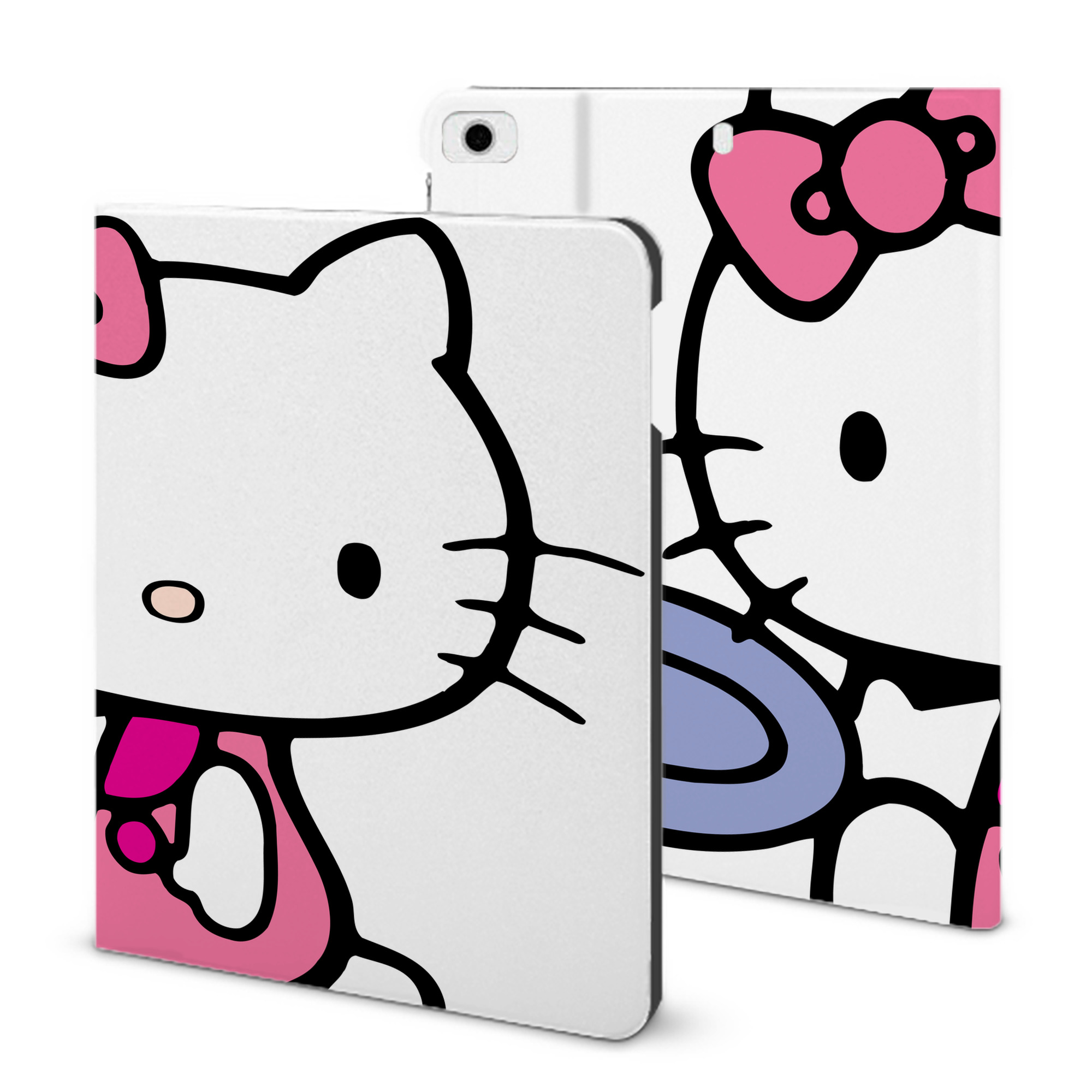 （画像用） Hello Kitty ハローキティ IPad ケース ブック型 PUレザー TPU 耐衝撃 軽量 薄型 ペン収納なし 全面保護 IPad 各モデル対応